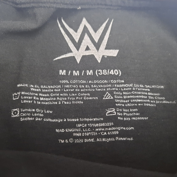 Mad Engine WWE Wrestlemania XIV Stone Cold vs Shawn Michaels 1998 Adult Sz M - Picture 6 of 8